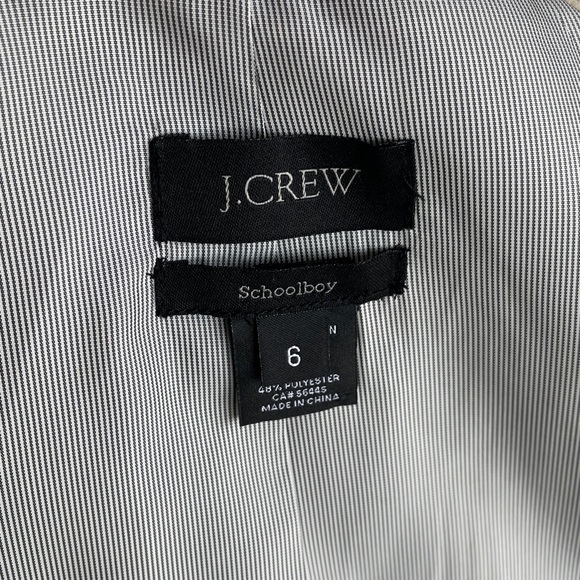 J.Crew 100% Linen Schoolboy Cream and Black Blazer - Picture 8 of 10